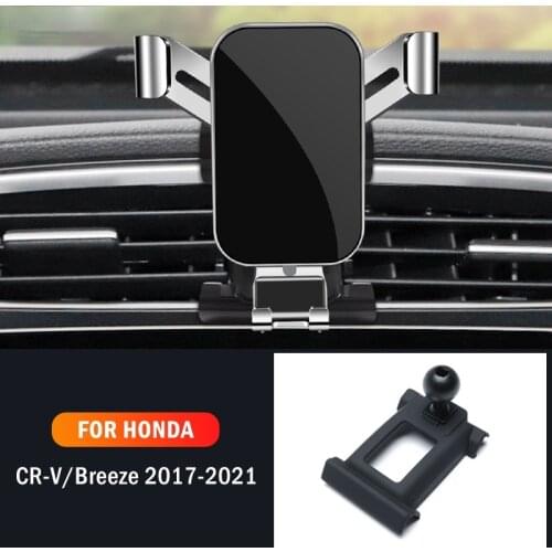 Car Mobile Phone Holder Mounts GPS Stand Gravity Navigation Bracket For Honda CRV Breeze 2017 2018 2019 2020 2021 Accessories