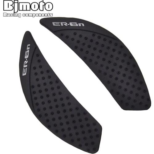 BJMOTO Motorcycle Tank Pad Tankpad For Kawasaki ER6N 2009-2015 Motorbike Gas Protector Decals Stickers ER 6N