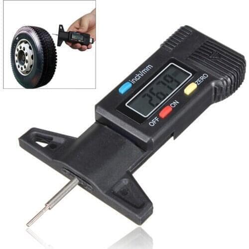 0-25mm Digital Car Tire Depth Thread Gauge Color Indicator Auto Wheel Diagnostic Tool Meter Measurer Handheld Tire Accessories