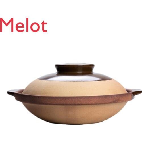 Glazed Casserole High Temperature Resistant Cooking with Hot Sauce Casserole Pot Braised Chicken Dry Pot