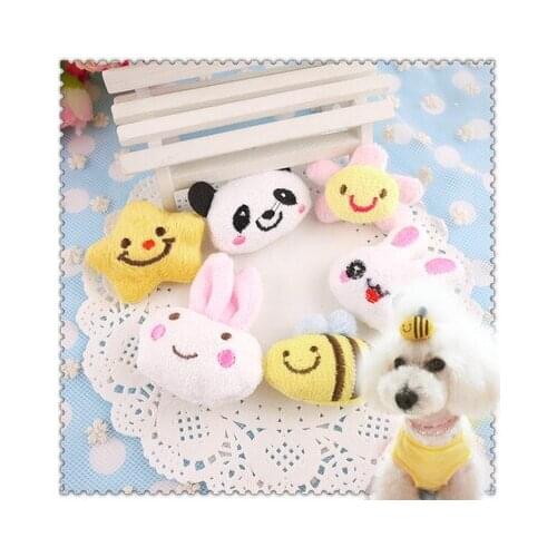 Pet dog cat hair headdress cute cartoon Pet hairpin Dog accessories pet products 50pcs