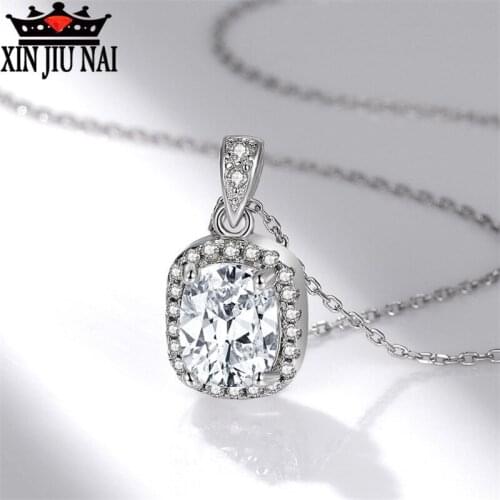 Hot sale new s925 sterling silver fashion wild exquisite luxury beautiful super sparkling ladies female money chain pendant