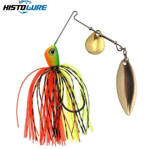 HISTOLURE Spinnerbait Lures Metal Spoon Fishing Lure 19g Spinner Swimbait Bass Metal Jigs lure 1PCS