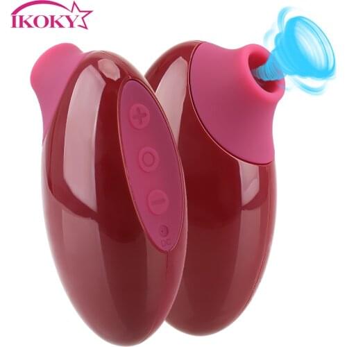IKOKY Oral Sex Nipples Sucker G-Spot Stimulator Masturbator Adult Products 7 Speed Clitoral Sucking Vibrator Sex Toys for Women
