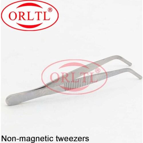 Curved Straight Tweezers Repair Tools Diesel Injector Spare Parts Shims Gasket Stainless Steel Maintenance Tools