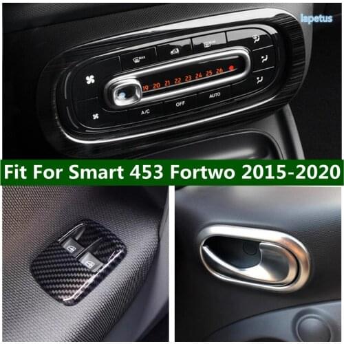 Window Lift Button / Air Condition Outlet Vent / Door Handle Bowl Frame Cover Trim Fit For Smart 453 Fortwo 2015 - 2020 Interior
