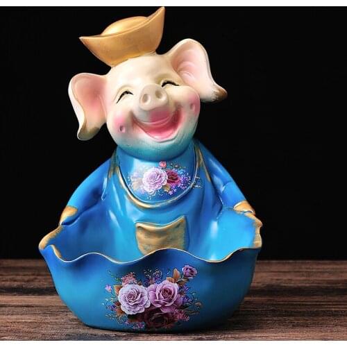 EUROPEAN RESIN CUTE ANIMAL PORCH KEY STORAGE BOX FIGURINES DECORATION CRAFTS HOME HOTEL COFFEE TABLE SUNDRIES COLLECTION BOX