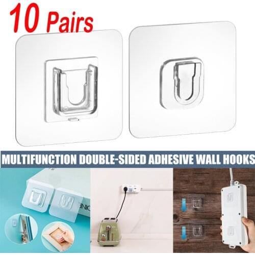 Double-Sided Adhesive Wall Hooks Hanger Strong Transparent Suction Cup Wall Holder For Kitchen dubbelzijdig klevende haken