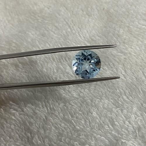 Meisidian 9mm Natural Sky Blue Topaz Round Shape AAA High Quality 3.5carats Loose Gemstones