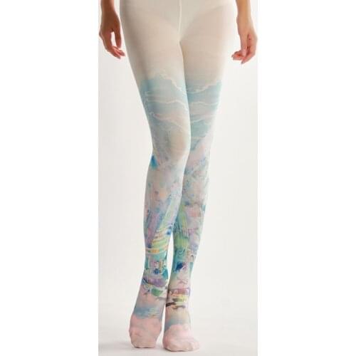 Fashion Sexy Designs Cartoon Cute Pattern Digital Print Tights Womens Pantyhose Ladies Thick Soft Stockings