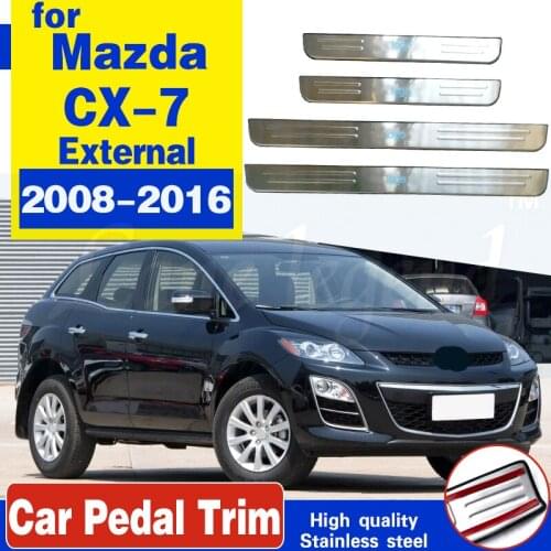High quality Stainless Steel Scuff Plate/Door Sill Door Sill for Mazda CX-7 CX7 2008-2016 Car styling external Welcome pedal