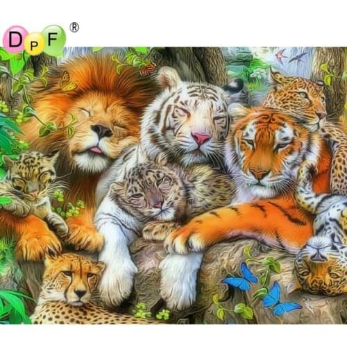 New Animal 3D DIY Diamond Painting Cross Stitch Crystal kits lovely lion Diamond Embroidery Mosaic pattern Rhinestone Home Decor