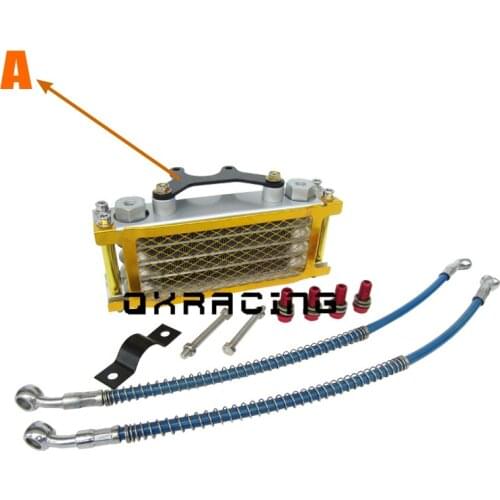New Oil Cooling Cooler Radiator Oil Cooler Set For 50 70 90 110 125 140cc Dirt Bike Monkey Bike DAX Pocket Bike ATV Motor