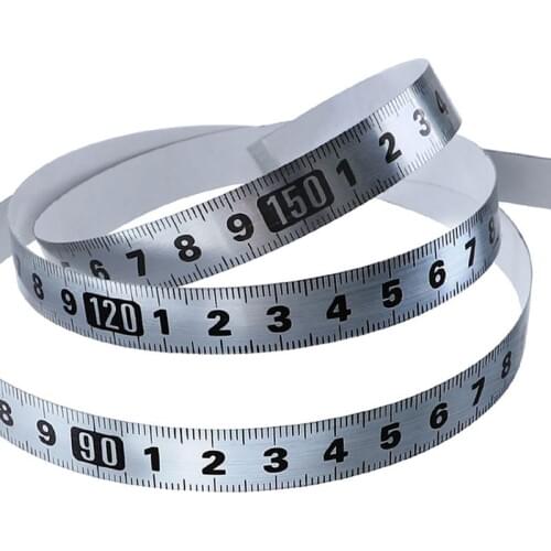 Tape Measure Metric 1M-5M Miter Track Measuring Tape Steel Ruler for T-track Router Saw Table Woodworking Tools M89B