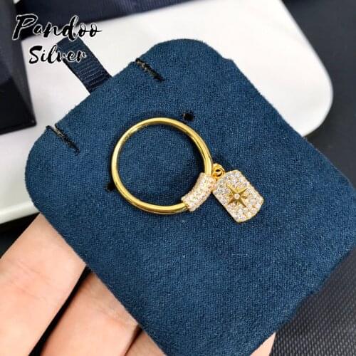 High Quality S925 Sterling Silver Jewelry 1:1 Copy,Silver Paved Charm Medal With Meteorite Ring For Women Party GiFT With Logo