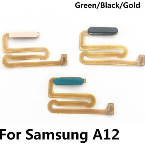20Pcs/Lot Mobile Phone Home Button FingerPrint Touch ID Sensor Flex Cable Ribbon Replacement Parts For Samsung Galaxy A12