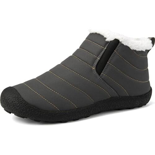 2020 New Men Boots Waterproof Mans Boots Mens Lightweight Shoes for Men Winter Casual Non Slip