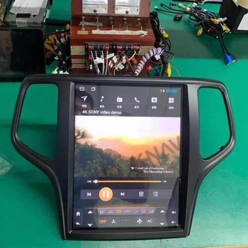 Car gps navigation multimedia video player for jeep grand cherokee 2012-2021 android radio head unit tape recorder 10.4 inch