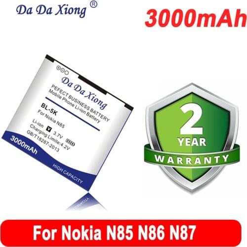 Da Da Xiong 2350mAh BL 5K BL-5K BL5K Li-ion Phone Battery for Nokia N85 N86 N87 8MP 701 X7 C7 C7-00 X7-00 2610S T7 Battery