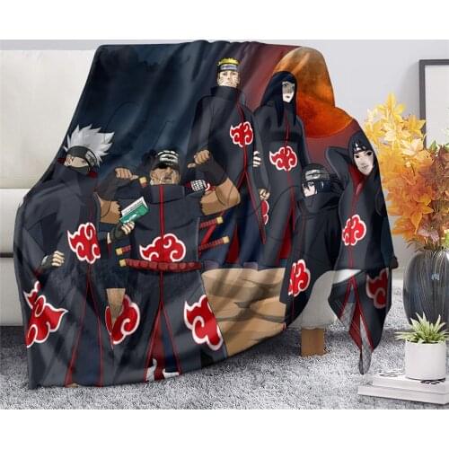 Anime Ninja Uzumaki Flannel Soft Warm Blanket Cute Kid Bedding Bed Cover Sofa Bed Couch Travel Office Cartoons Blanket