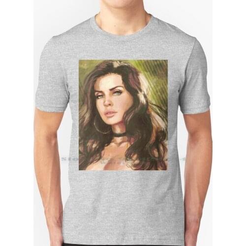 Keisha Grey - #2 T Shirt 100% Pure Cotton Markclarkii Artist Fan Art Mark Clark Portrait For Sale Bikini Lingerie Womens Beauty