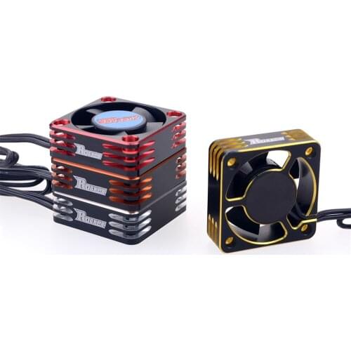 Aluminum Alloy Cooling Fan Heat Sink Radiator 30MM for 1/8 1/10 1/12 Model Car 3650 3660 540 550 Motor ESC Upgraded Accessories