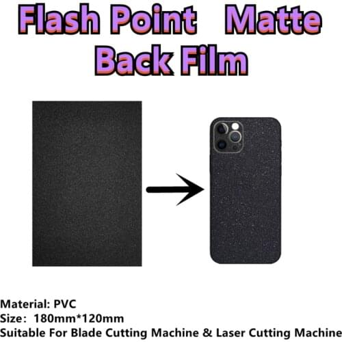 50pcs 8-Inch Flash Point Matte Decorative For All iPhone Screen Protector Universal Back Film Stickers For Blade Cutting Machine