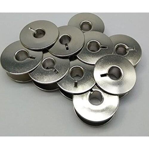 10pcs Metal "L" Bobbins - Sewing machine metal bobbins (55623S) fit Singer Brother Janome Bernina Alphasew + more AA7069