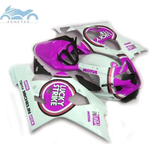 Fairings set for SUZUKI GSXR 600 750 2004 2005 sports fairing kits 04 05 GSXR750 GSXR 600 K4 K5 purple Lucky Strike