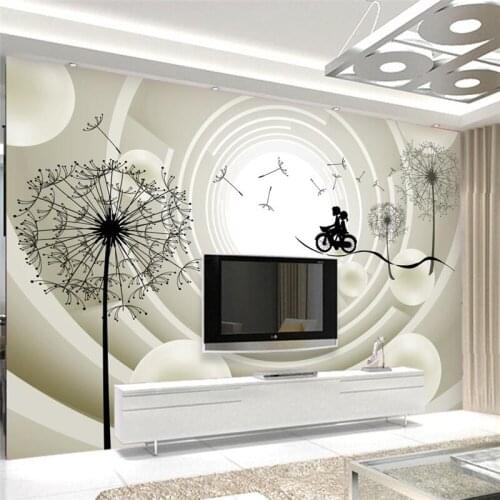 Mural papel de parede para quarto Custom wallpaper Warm dandelion abstract visual 3d 3d TV wall papier peint wall paper