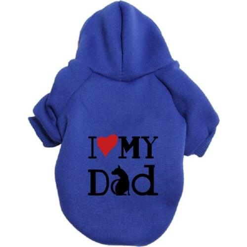 Customized large pet dog hoodie autumn and winter small medium French bulldog chihuahua warm plus velvet sweater puppy clothes