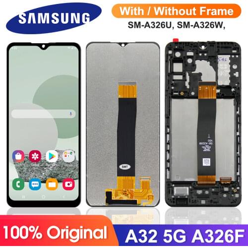 Original LCD For Samsung Galaxy A32 5G Display Touch Screen Assembly Parts For Samsung A32 5G A326 SM-A326B SM-A326BR Screen