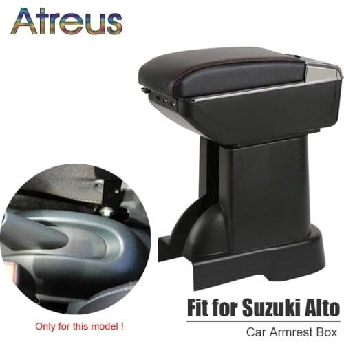 For Suzuki Alto 2014 2015 2016 2017 armrest box USB Charging interface heighten central Store content box cup holder ashtray