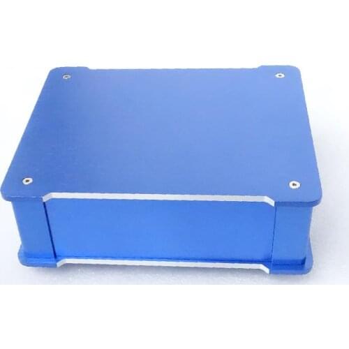 Size W220 H70 D180 Aluminum alloy power amplifier case decoder case amp case blue chassis