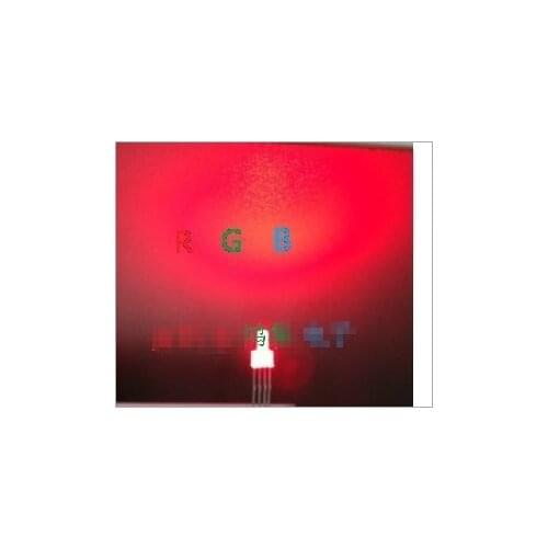 Through Hole Diffused Tower flat top 2mm RGB led diode light beads 4pins common anode/cathode