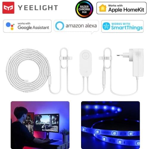 Yeelight Light Strip 1S 2 meter RGB LED strip 110V 220V Wifi smart control Work with Homekit Google assistant Xiaomi smart home