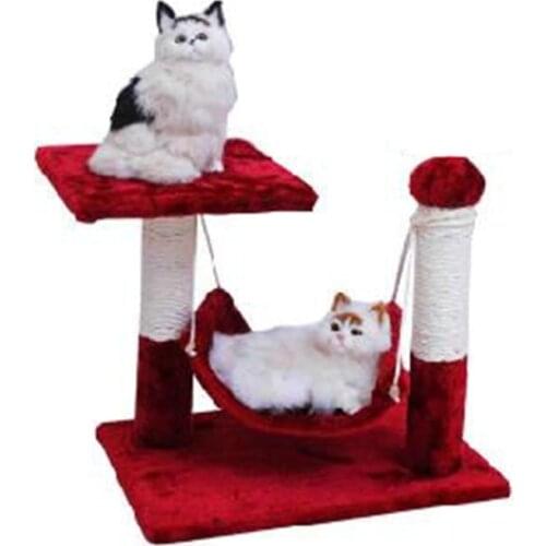 Funny Pet Cat Tree Condo House Scratcher Scratching Post Climbing Tree Toys for Cat Kitten Protecting Furniture