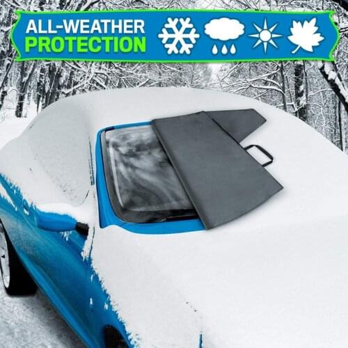 Winter Car Front Windscreen Cover Snow Blocked Car Sunshade Cover Car Windshield Protector 600D Oxford Cloth Parasol