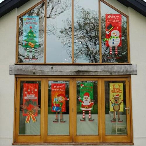 1 SET Merry Christmas Door Curtain for Home Store Decoration Xmas Natal Navidad Knight Curtain 2020 Happy New Year Party Decor