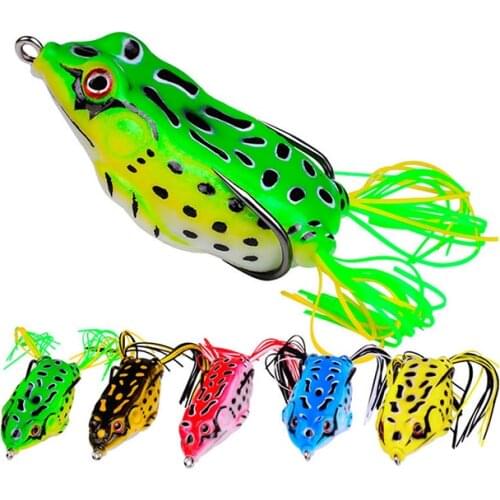 1pcs 5-13g Frog Fishing Lure Soft Baits Plastic Hooks Topwater Floating Snakehead Artificial Large Big Small Little Normalll