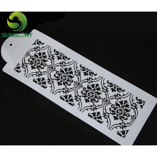 Bakeware 1PC Baking Kitchen Accessories Flower Fondant Cake Decorating Tools Cake Stencil Template Mold