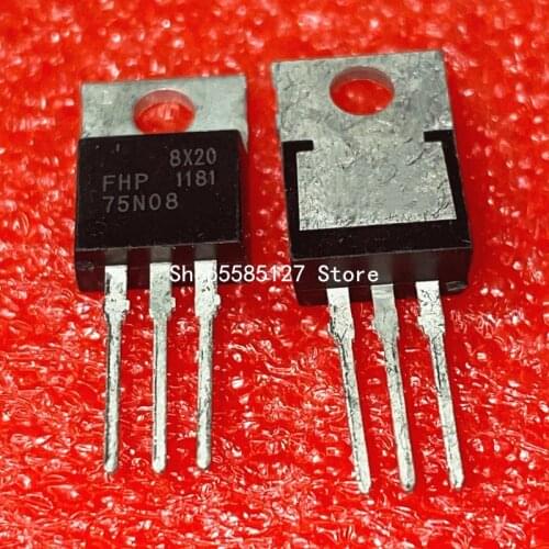 10PCS FHP75N08 TO-220 80V 75A 100% New&original
