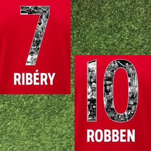 2019 Special Farewell For Robben Nameset Ribery Nameset Printing Soccer Patch Badge