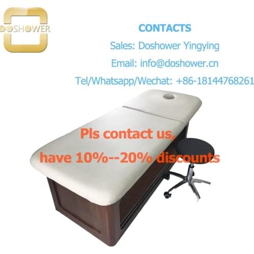 Doshower DS-M9007 pedicure retractable bench massage table for massage bed treatment hydrolic table
