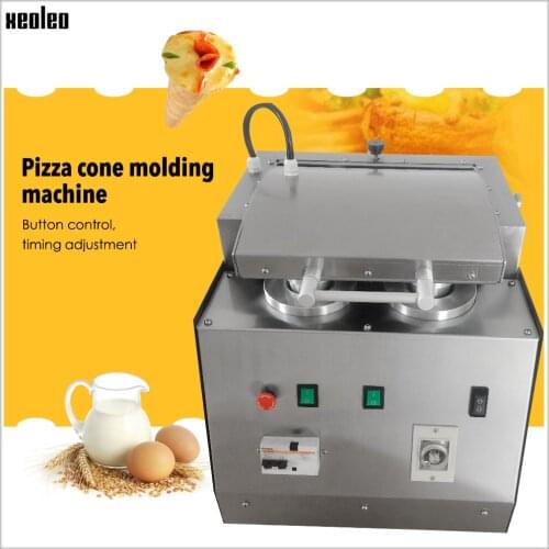 XEOLEO Four holes Pizza cone machine 4100W Pizza moulding machine Stainless steel automatic pizza cone machine220V/110V