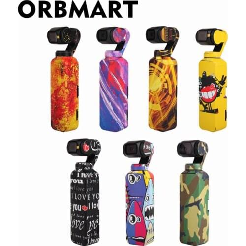 ORBMART 3M Gimbal Decal Beautiful Cartoon Camouflage Film For DJI OSMO POCKET Handheld Gimbal Camera Accessory Waterproof