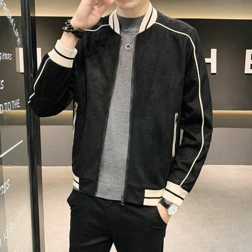 Luyaoskyen Men's Suede Jackets