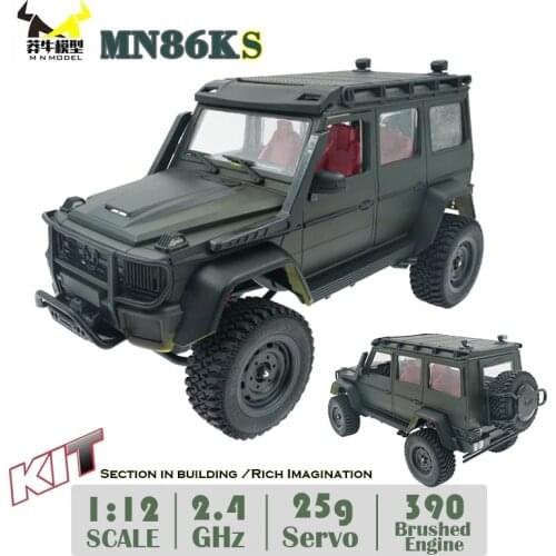 1/12 MN Car MN86KS KIT 2.4G WD Unassembled G500 230MM Wheelbase Crawler Off Road DIY 390 Brushed Motor 1:12 WPL MN RC Car Truck