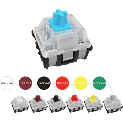 Gateron Optical Switch For replace Optical Switch Mechanical Keyboard GK61 SK64 Blue, Red, Brown, Black,Yellow,Whit Axis