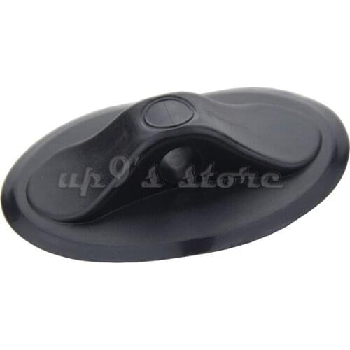 2pcs Oval Single Hole Rope Buckle Grey/Black for Kayak Inflatable Boat Raft Dinghy Boat Accessories